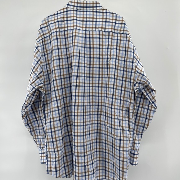 Peter Millar Button Down Shirt Mens Extra Extra Large Plaid Check - Picture 7 of 7